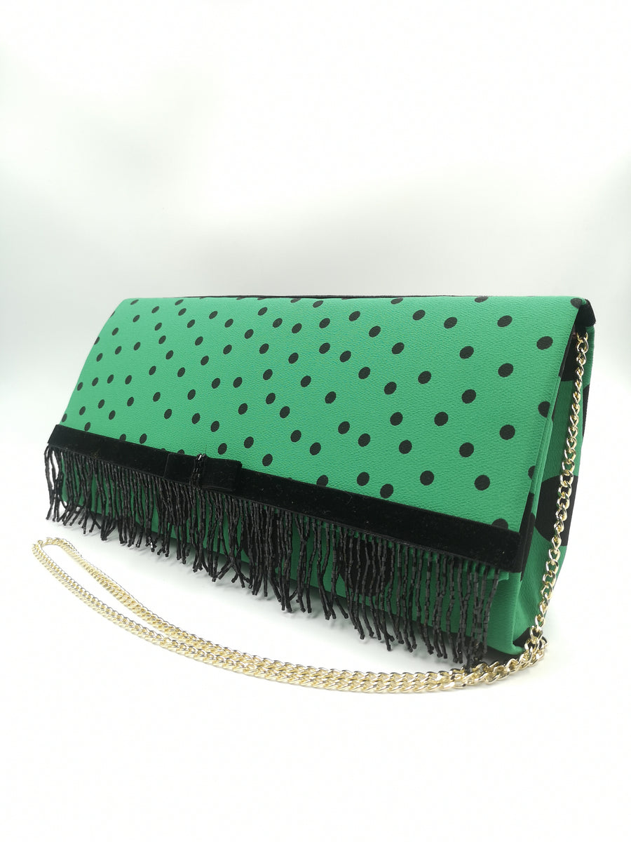 Cartera Lunar Verde y Negro