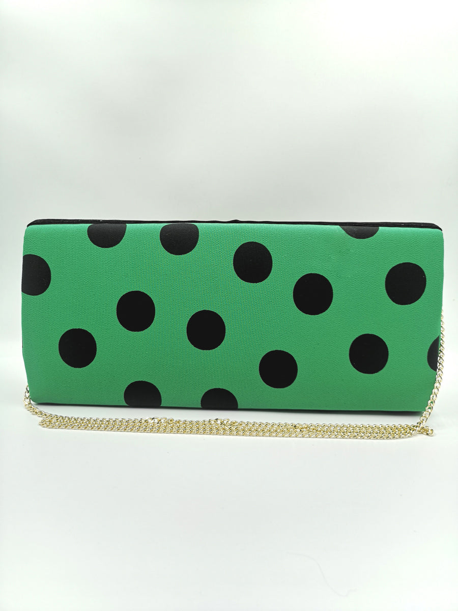 Cartera Lunar Verde y Negro