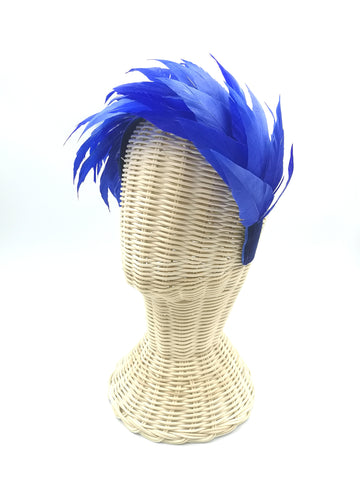 Diadema de Plumas Dharma Azul Klein