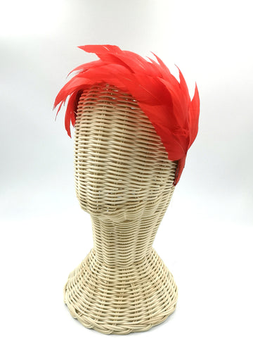 Diadema de Plumas Dharma Rojo