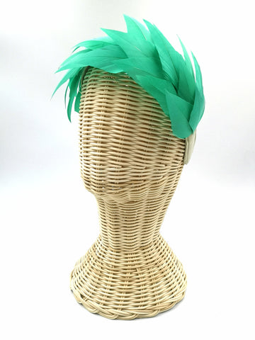 Diadema de Plumas Dharma Verde