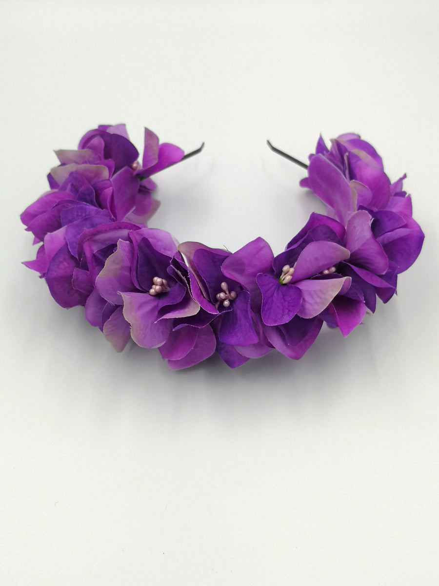 Diadema de flores Violeta