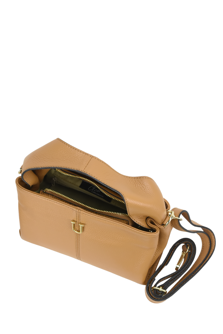 Bolso Piel Camel Matilda Personalizado