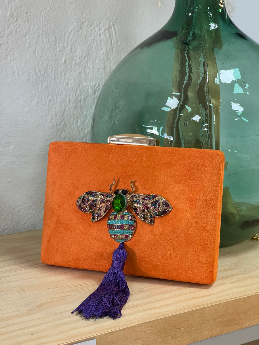 Clutch Joya Balí Naranja