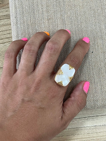 Anillo Perla Blanco