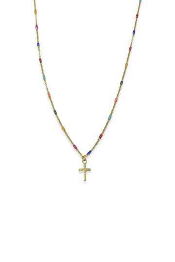 Colgante Cruz Multicolor