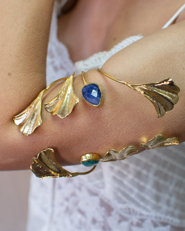 Brazalete Flora Azul