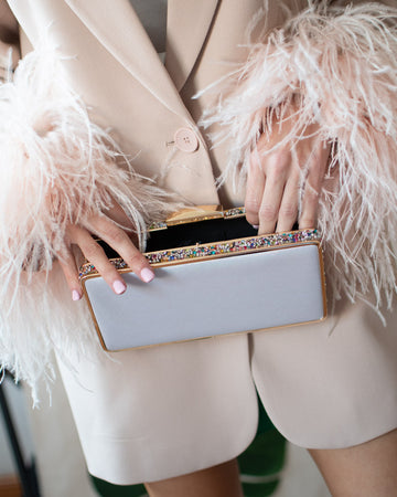 Clutch Azul Lateral Multicolor