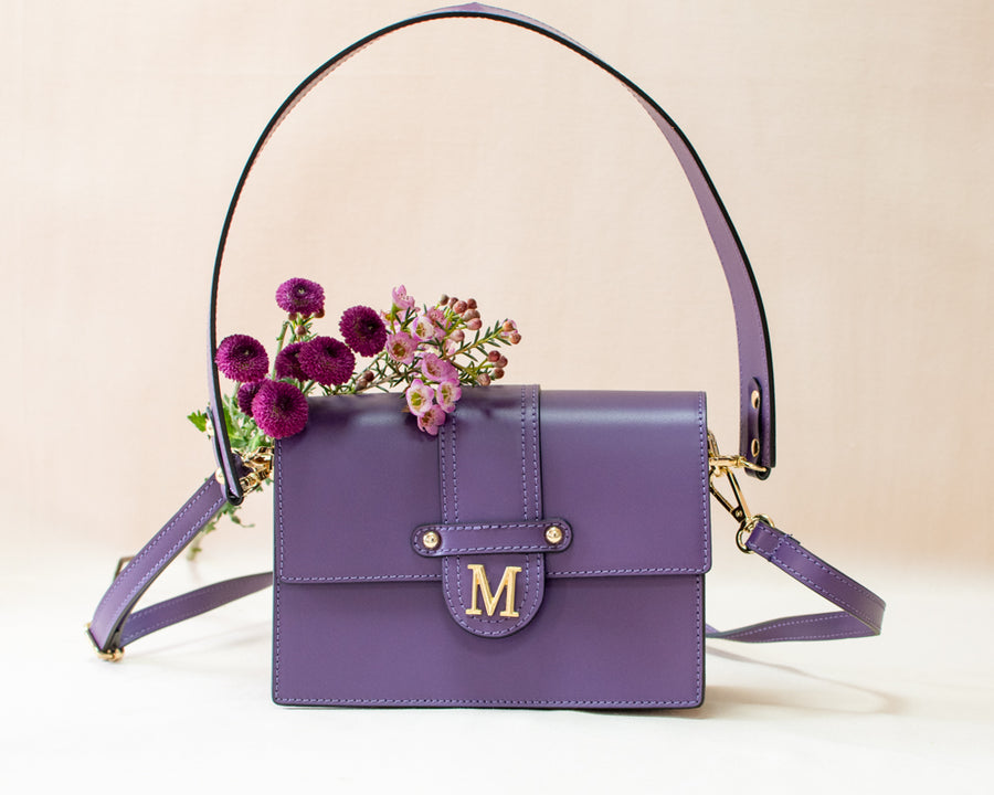 Bolso Piel New York Morado