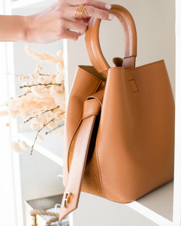 Bolso Bombonera Sophia Camel